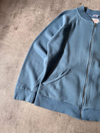 Acne Studios 90s Action Jeans Back Logo Zip Up Sweatshirt Blue - Women - M
