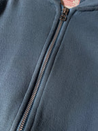 Acne Studios 90s Action Jeans Back Logo Zip Up Sweatshirt Blue - Women - M