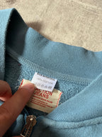 Acne Studios 90s Action Jeans Back Logo Zip Up Sweatshirt Blue - Women - M