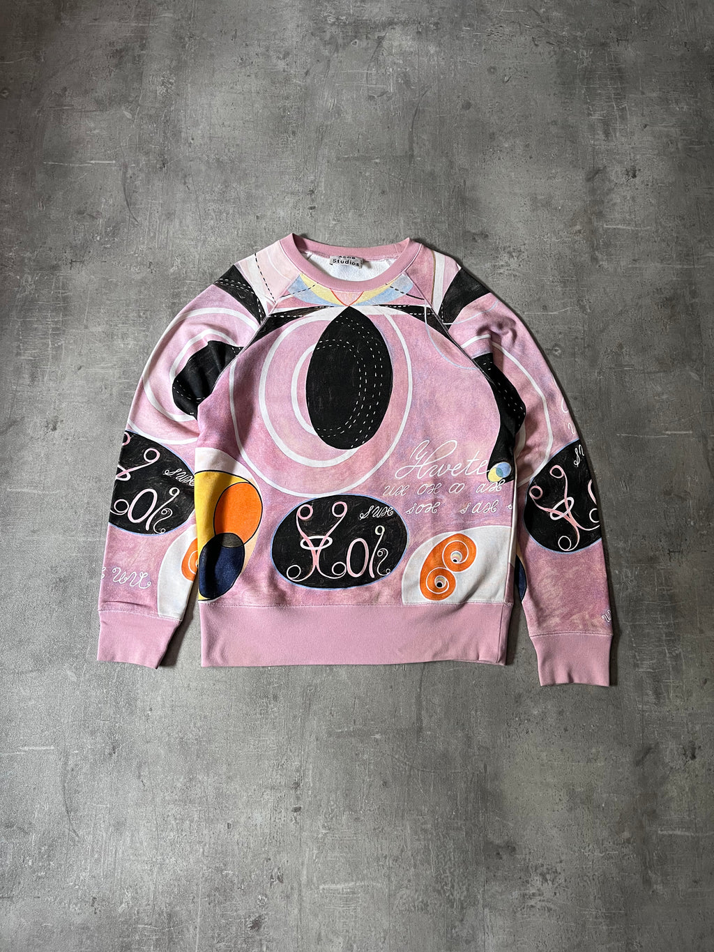 S/S 2014 Acne Studios College H.K Sweatshirt Multicolor Men - M