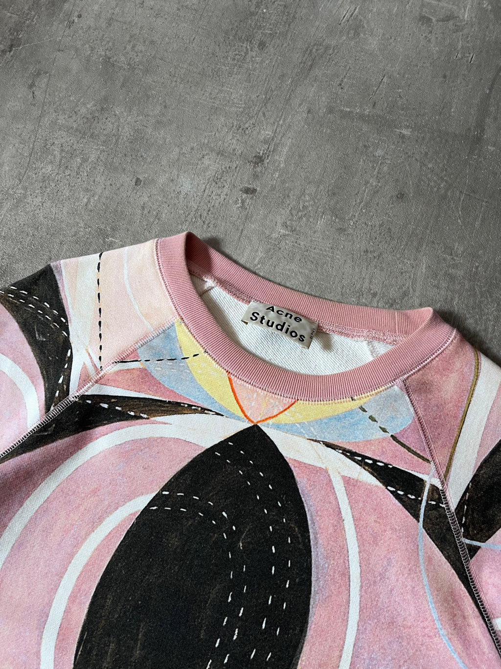 S/S 2014 Acne Studios College H.K Sweatshirt Multicolor Men - M