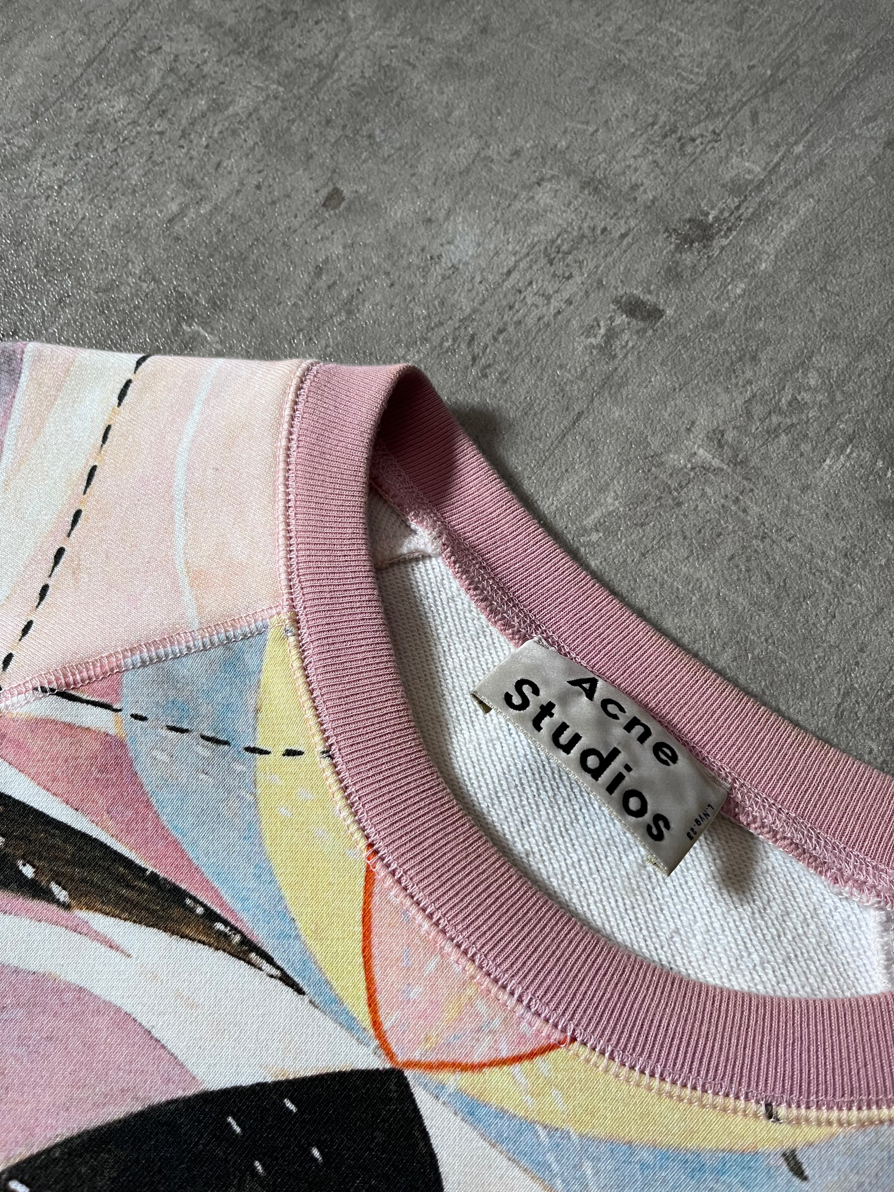 S/S 2014 Acne Studios College H.K Sweatshirt Multicolor Men - M