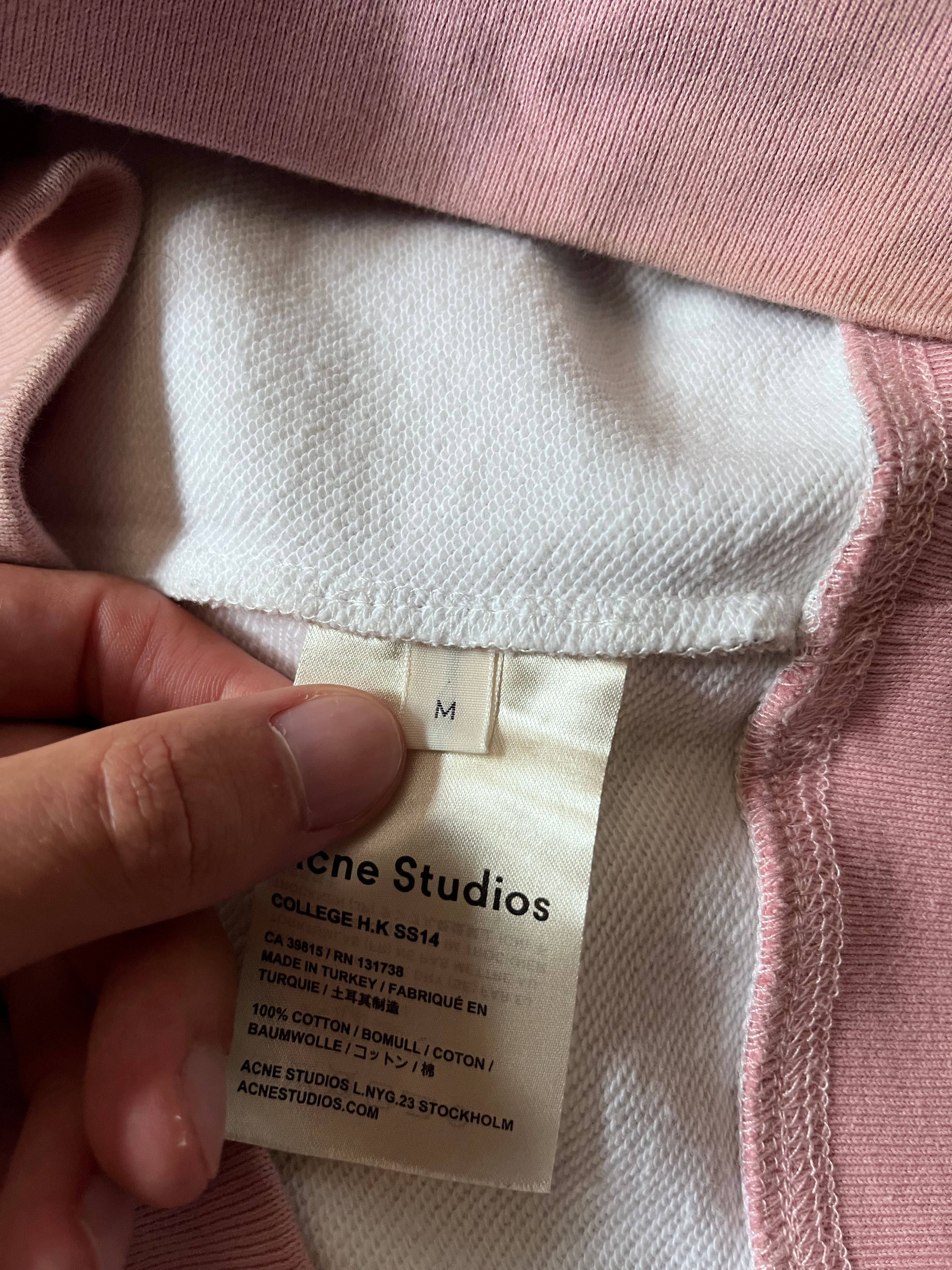 S/S 2014 Acne Studios College H.K Sweatshirt Multicolor Men - M