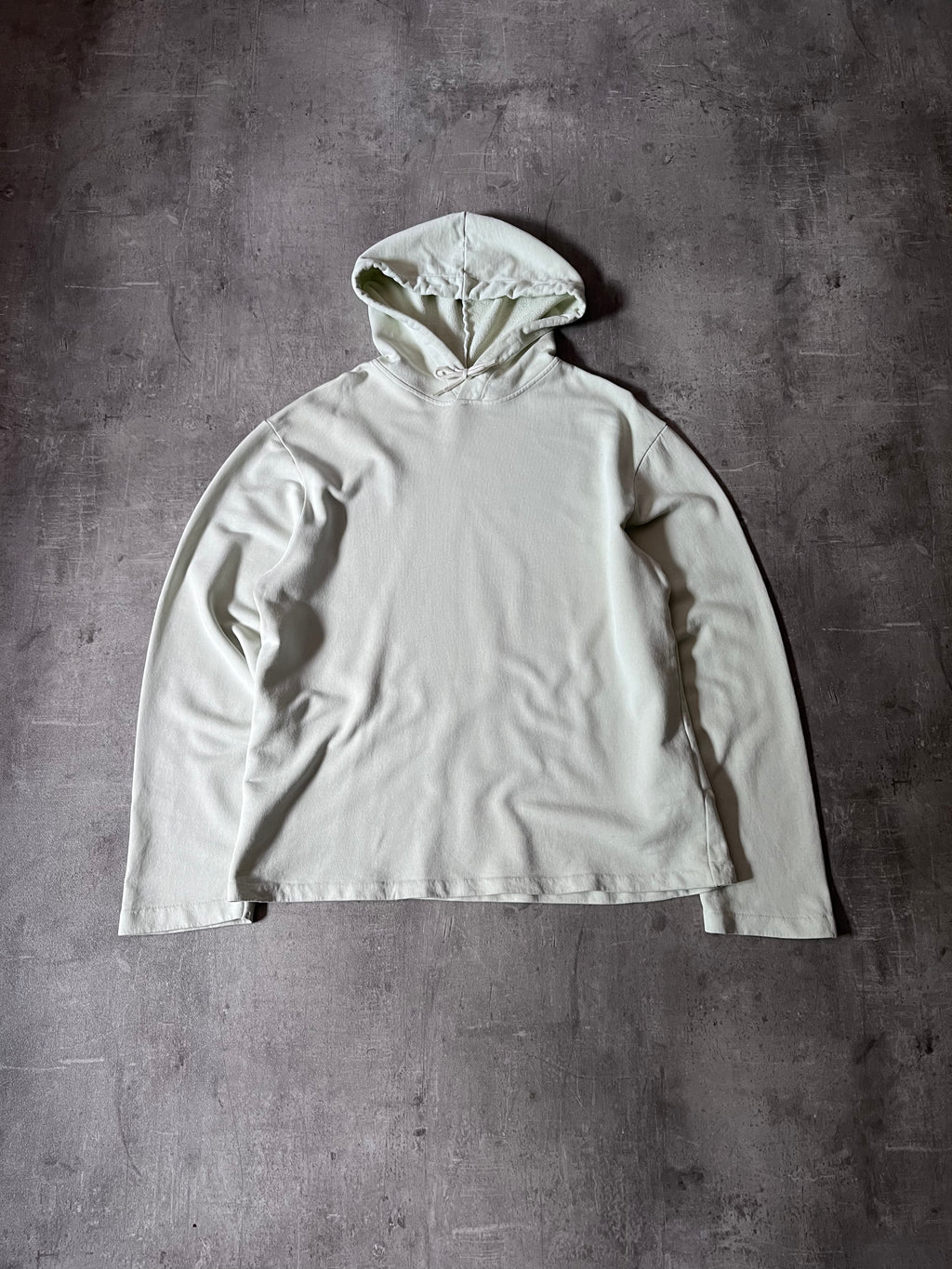 Our Legacy Translucent White Loop Loose Hoodie Mint Men - S