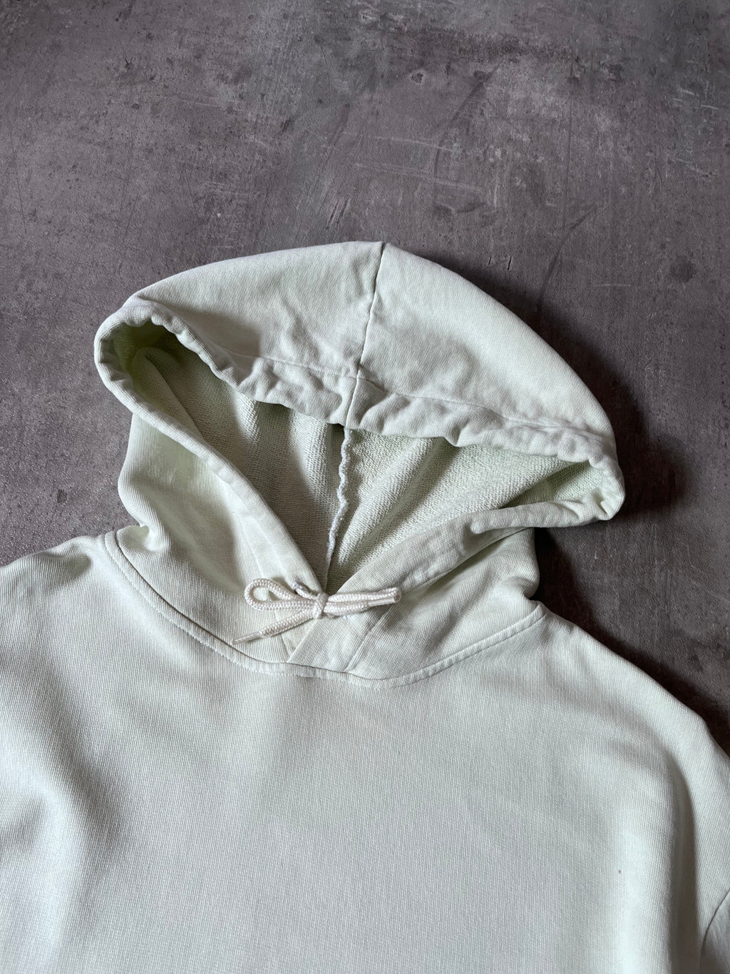 Our Legacy Translucent White Loop Loose Hoodie Mint Men - S