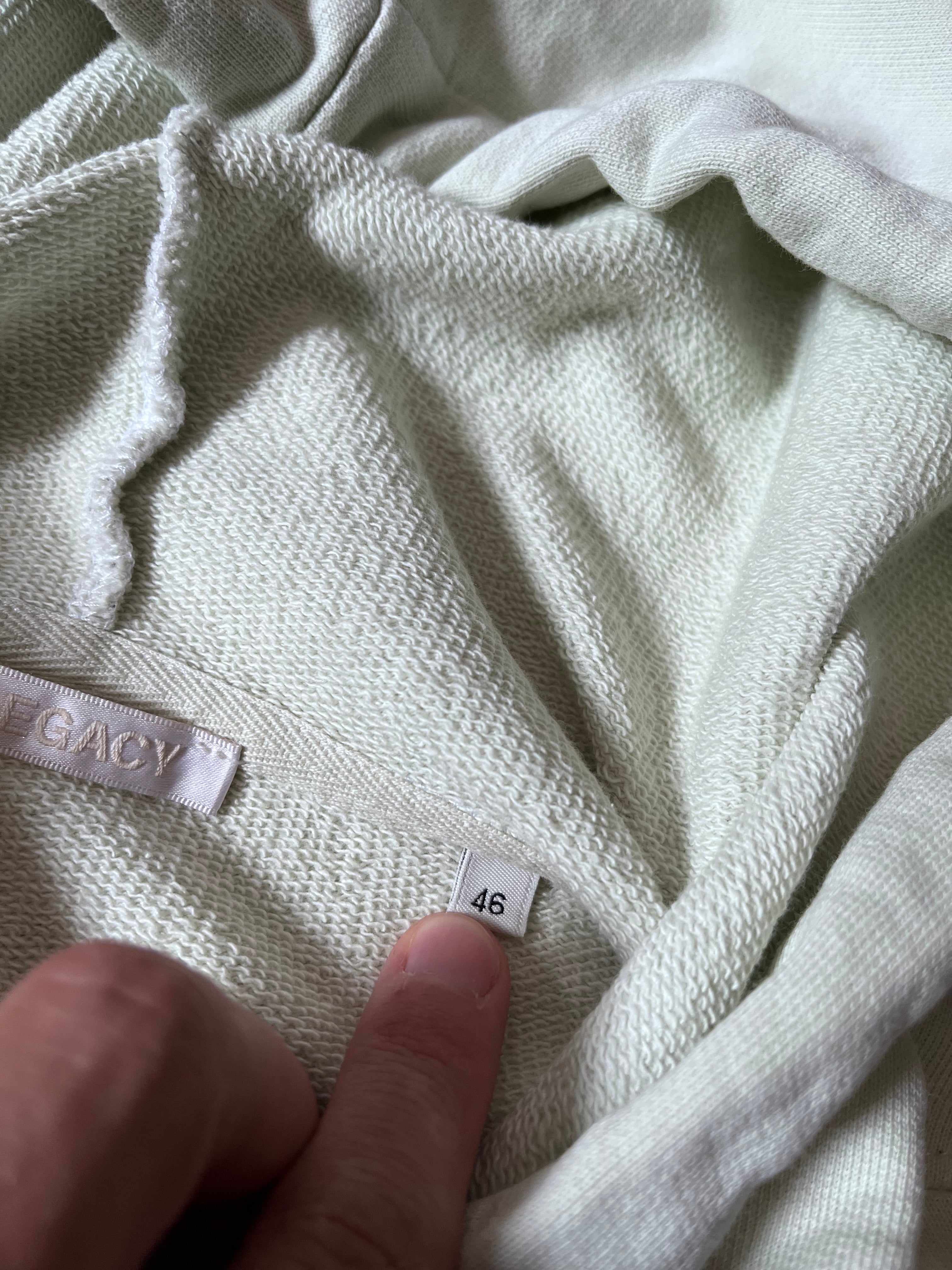 Our Legacy Translucent White Loop Loose Hoodie Mint Men - S
