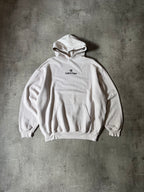Balenciaga Football Embroidered Logo Hoodie Beige Men - S
