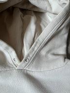 Balenciaga Football Embroidered Logo Hoodie Beige Men - S