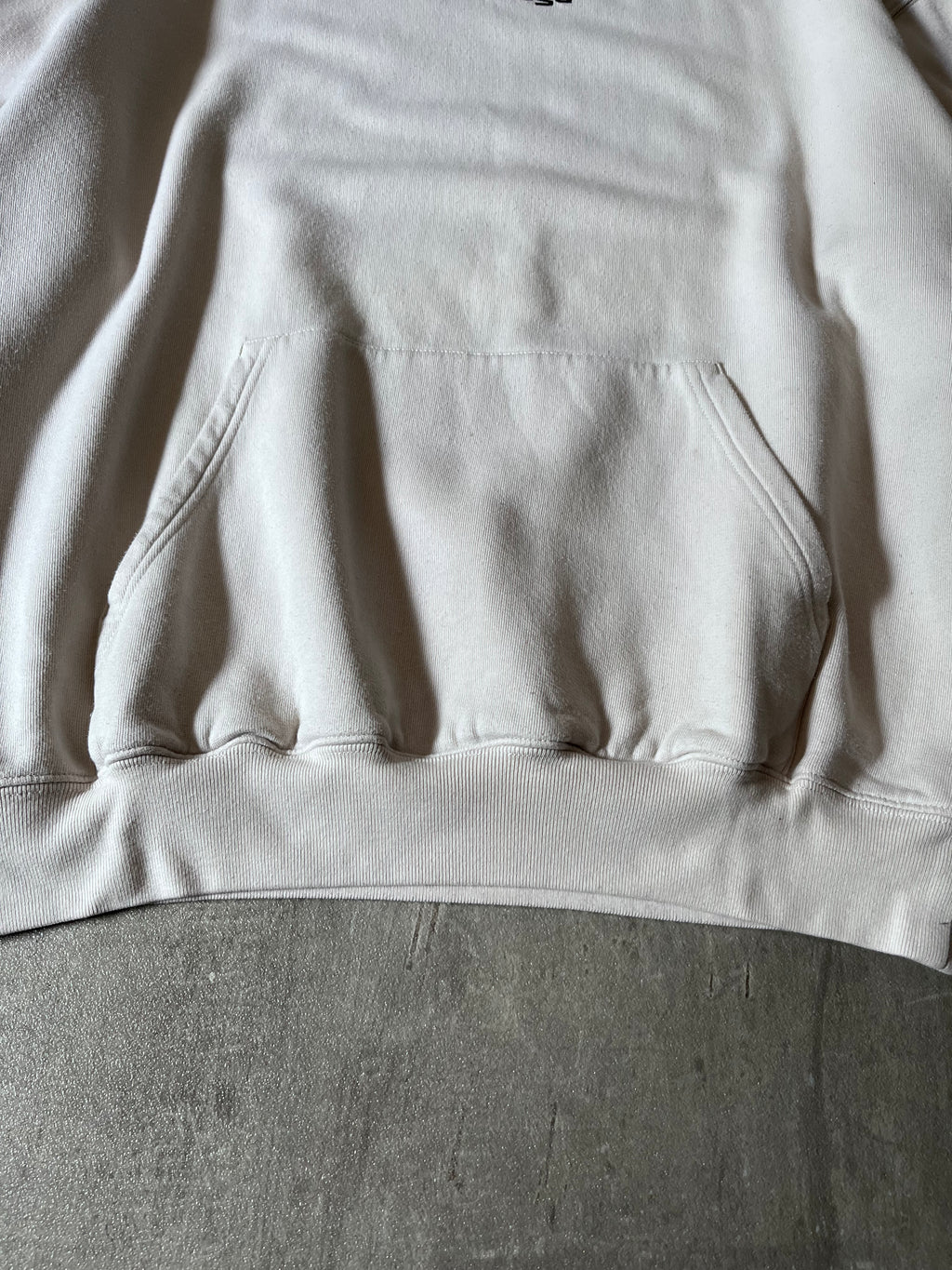 Balenciaga Football Embroidered Logo Hoodie Beige Men - S