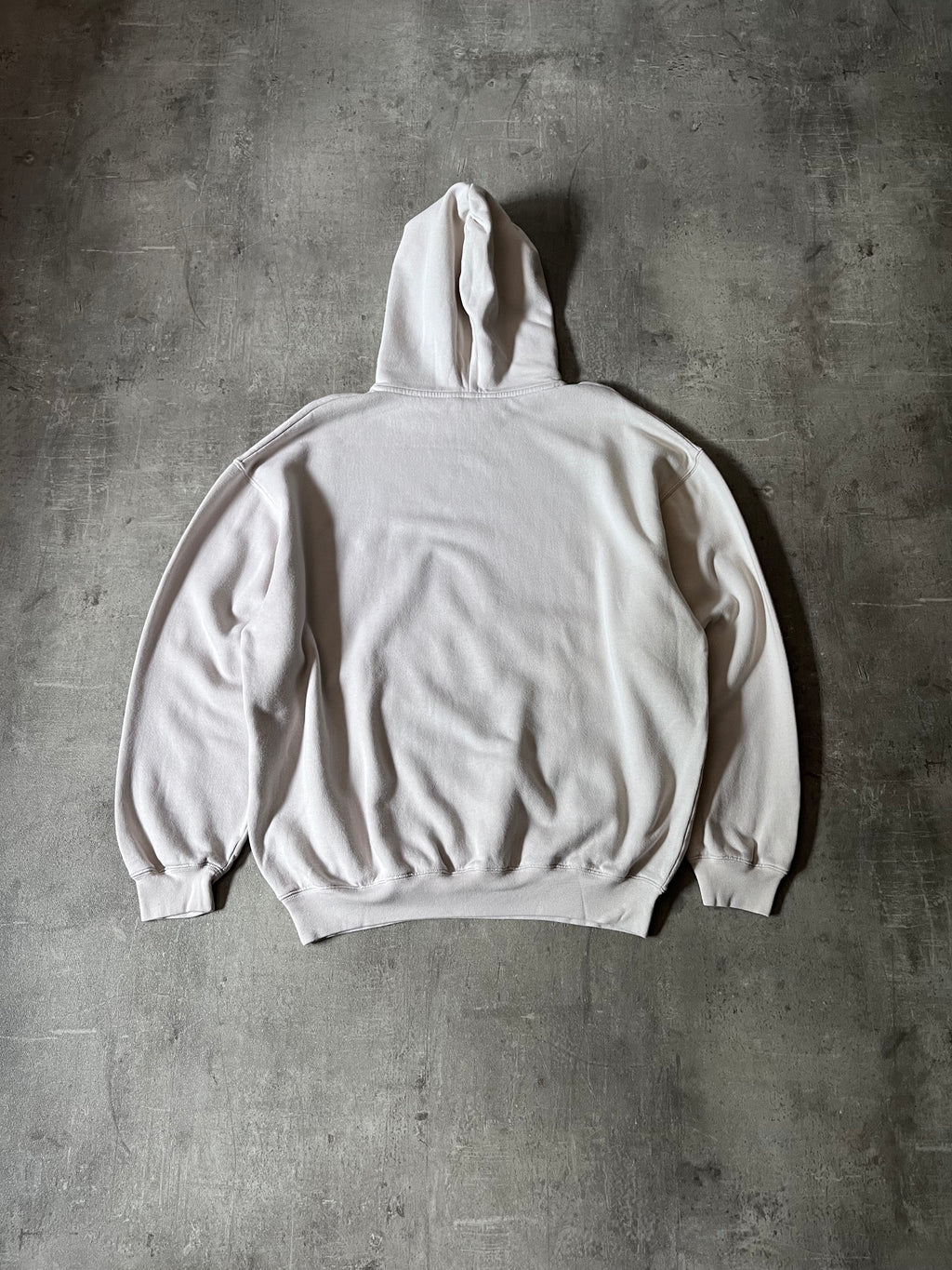 Balenciaga Football Embroidered Logo Hoodie Beige Men - S