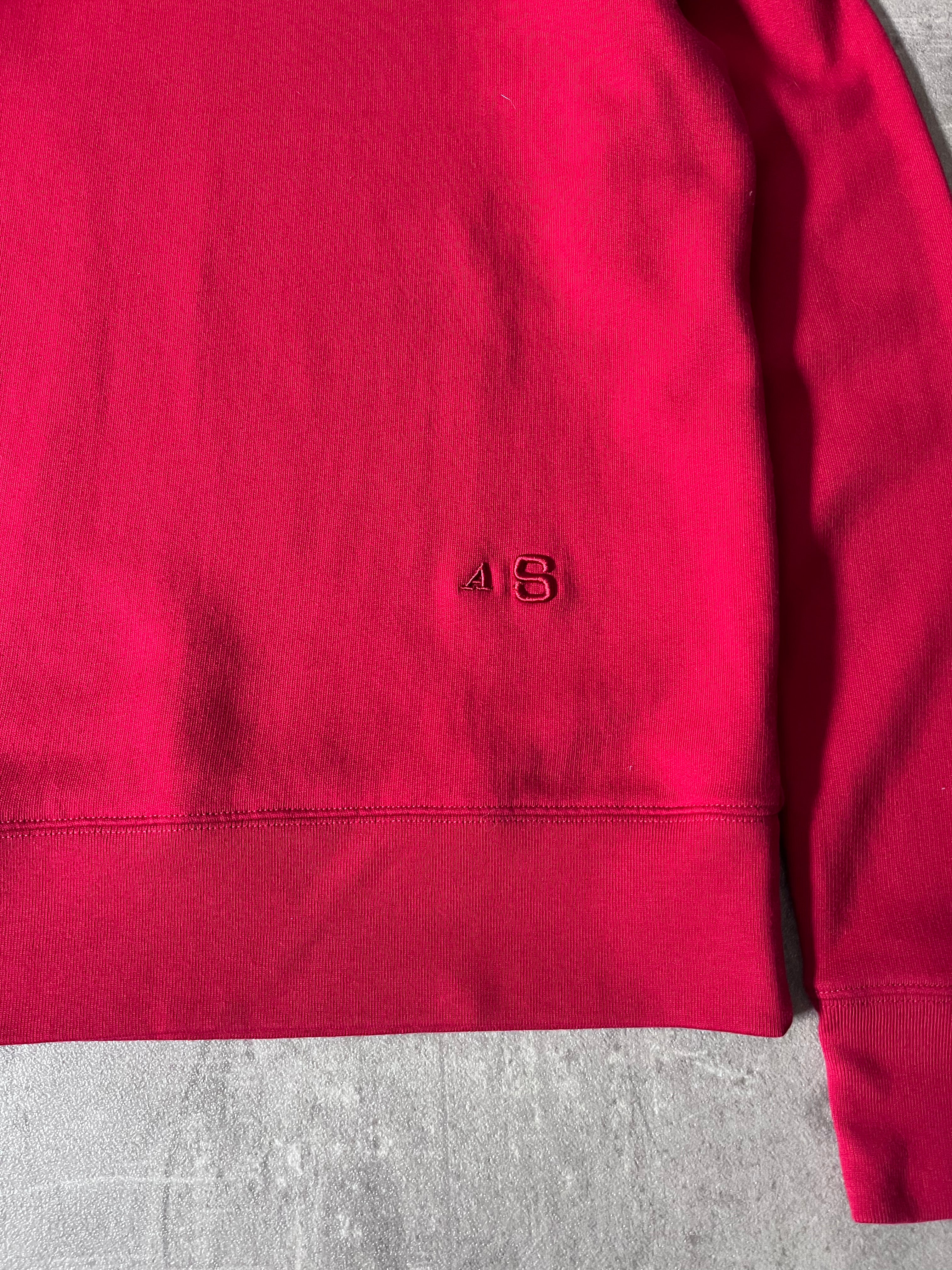 Acne Studios AS Embroidered Logo Sweatshirt Red Men - M
