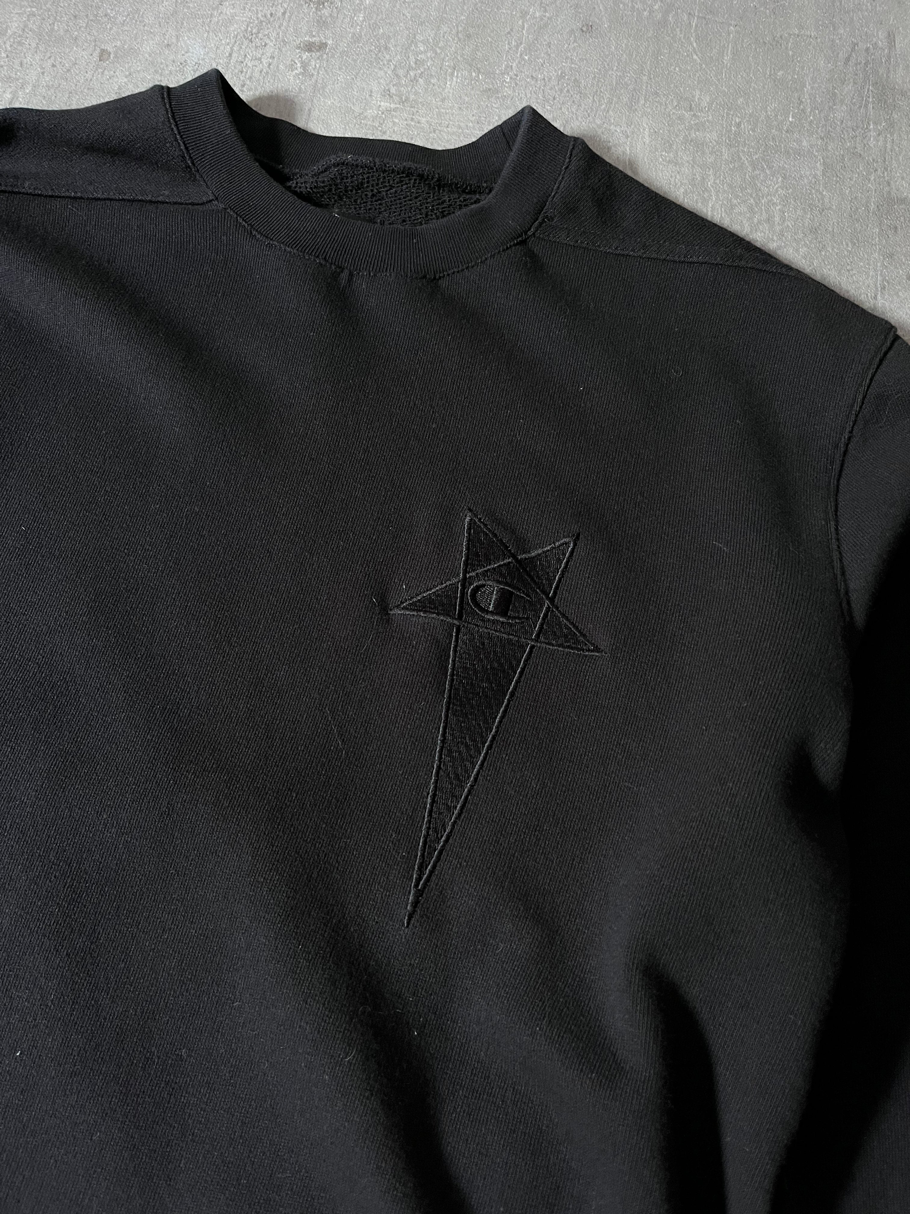 Rick Owens x Champion Embroidered Logo Bodysuit Black Men - M