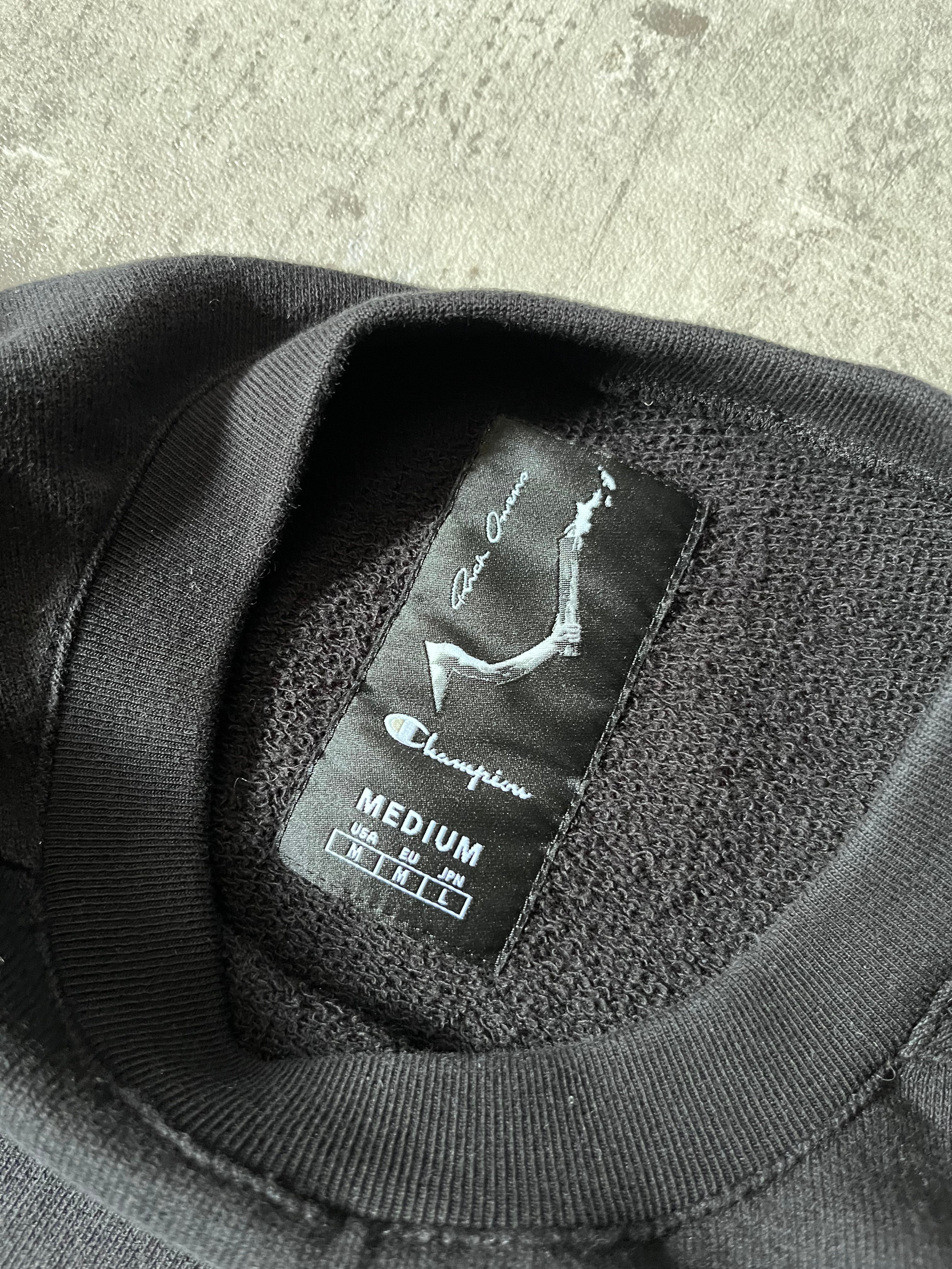 Rick Owens x Champion Embroidered Logo Bodysuit Black Men - M