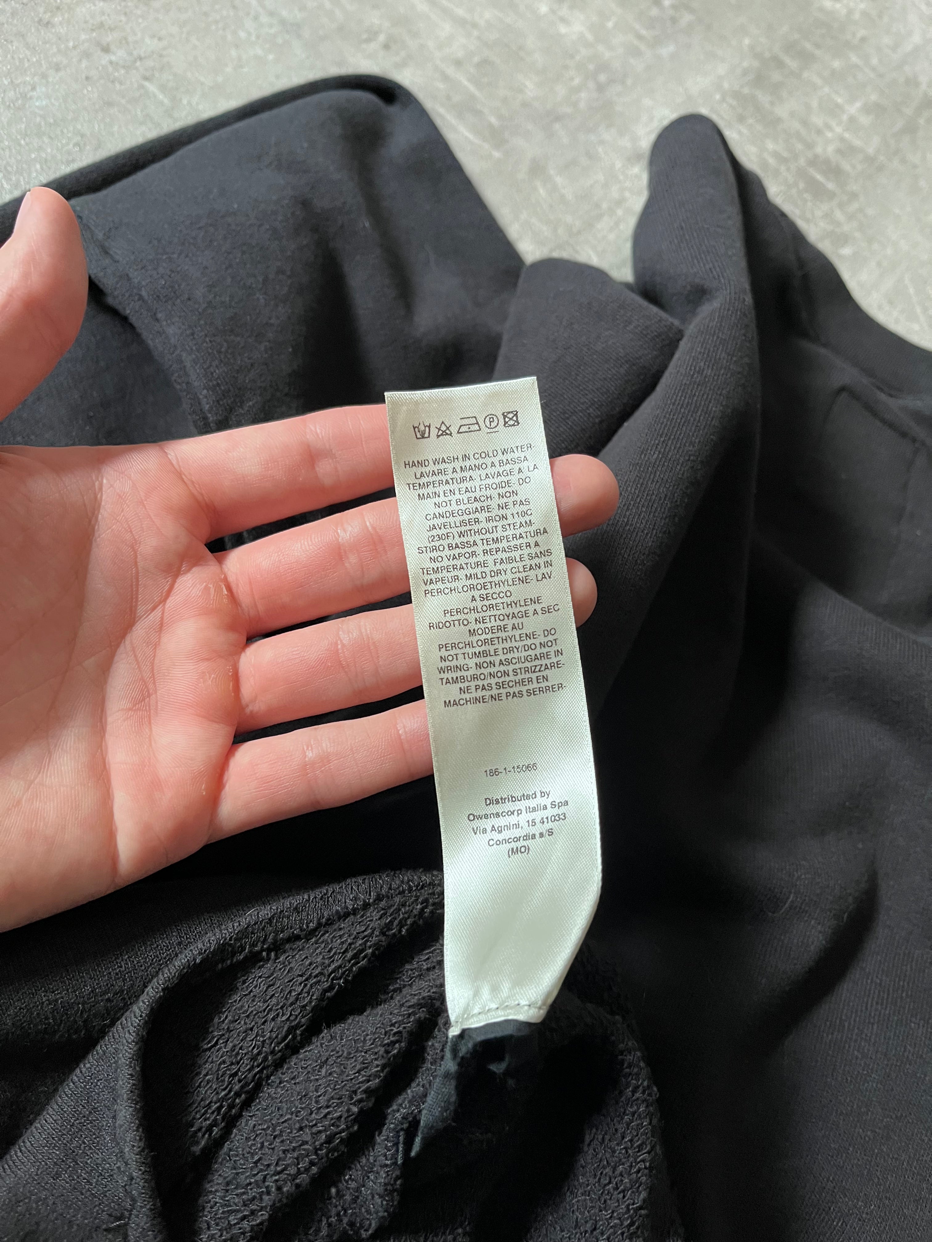 Rick Owens x Champion Embroidered Logo Bodysuit Black Men - M