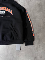 Balenciaga Maison Logo Hoodie Black Men - M