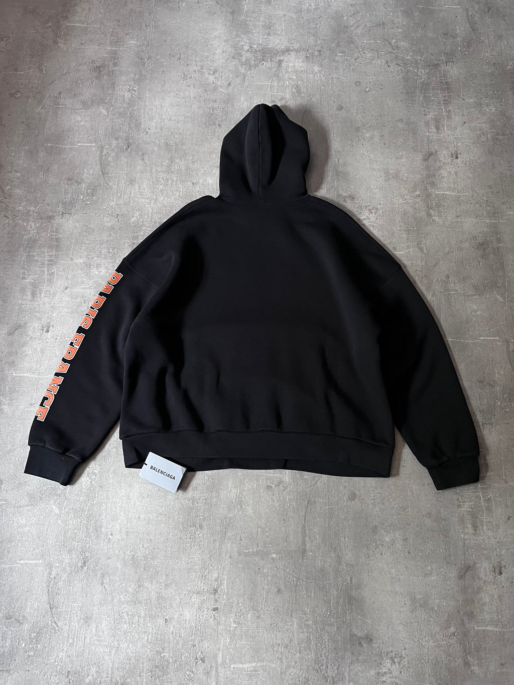 Balenciaga Maison Logo Hoodie Black Men - M