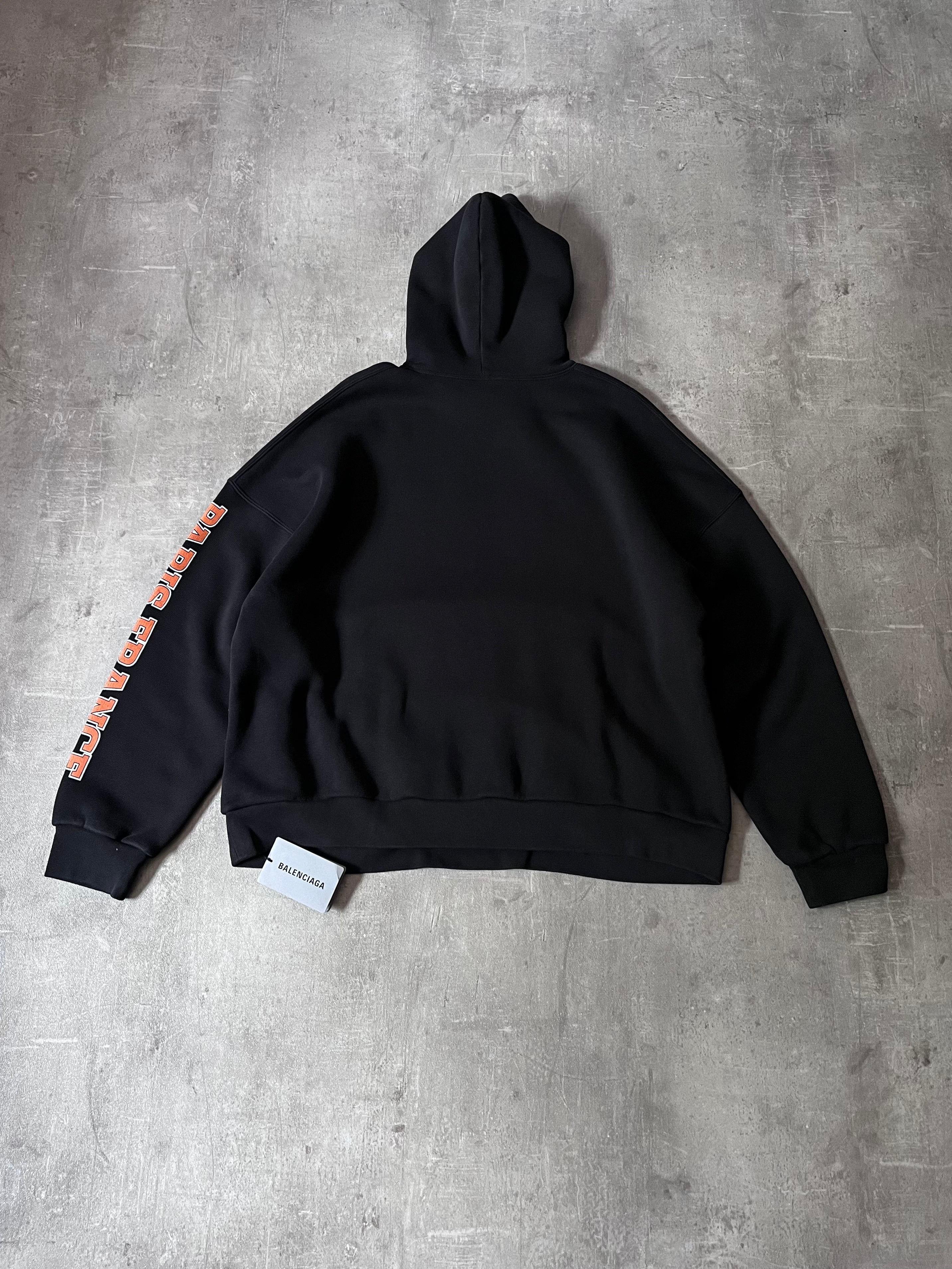 Balenciaga Maison Logo Hoodie Black Men - M