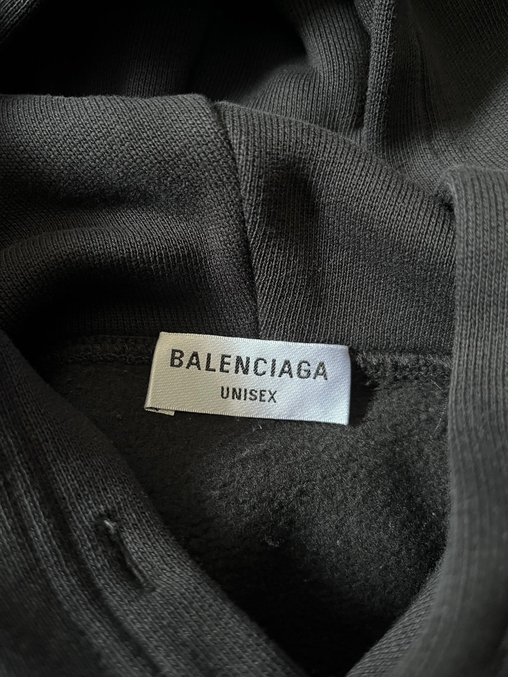Balenciaga Maison Logo Hoodie Black Men - M