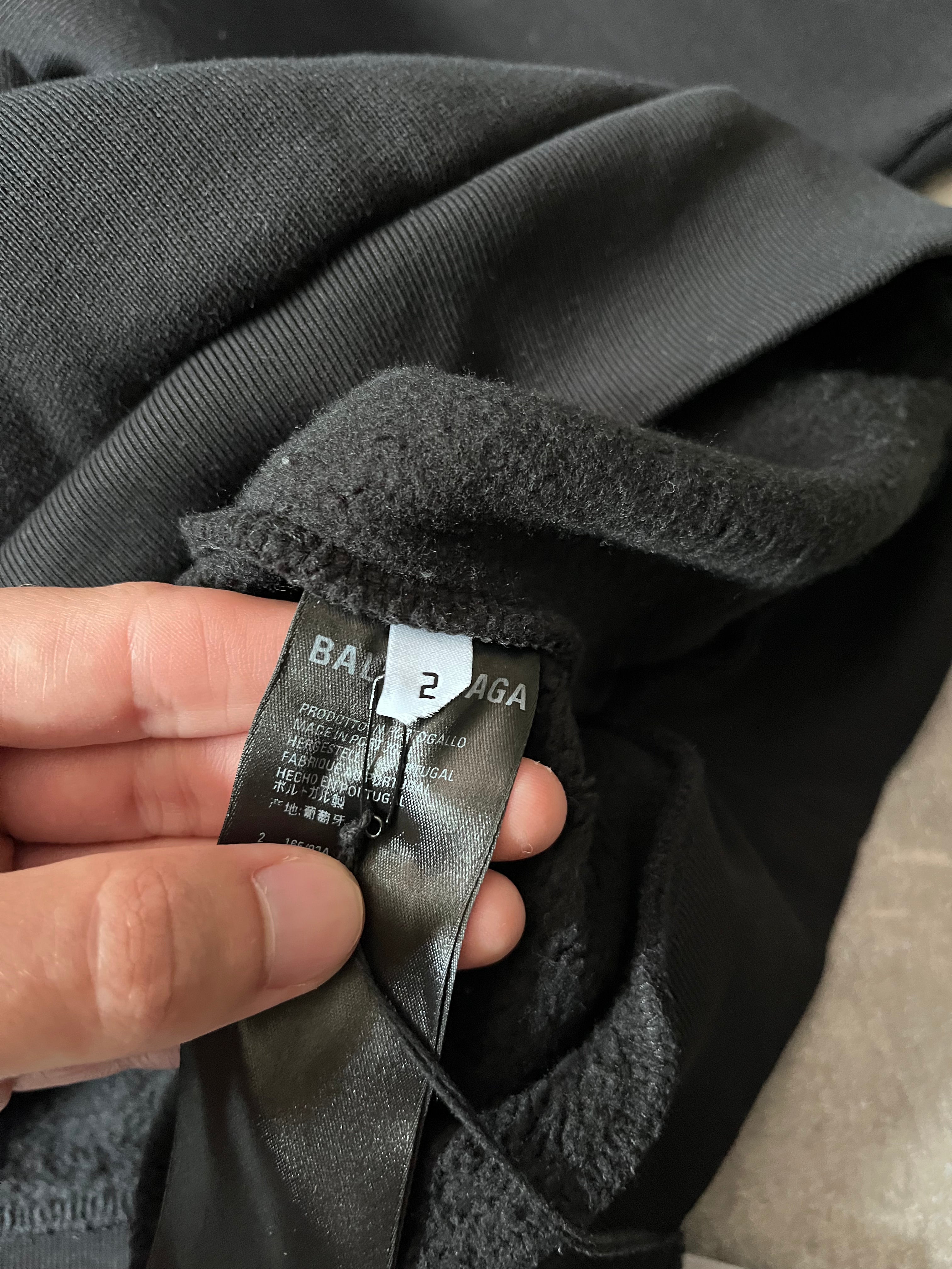 Balenciaga Maison Logo Hoodie Black Men - M