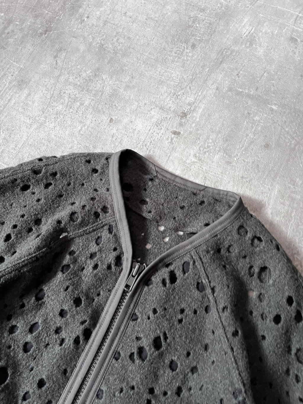 Y-3 Yohji Yamamoto x Adidas Sample Wool Camo Zip Sweatshirt Green Men - M