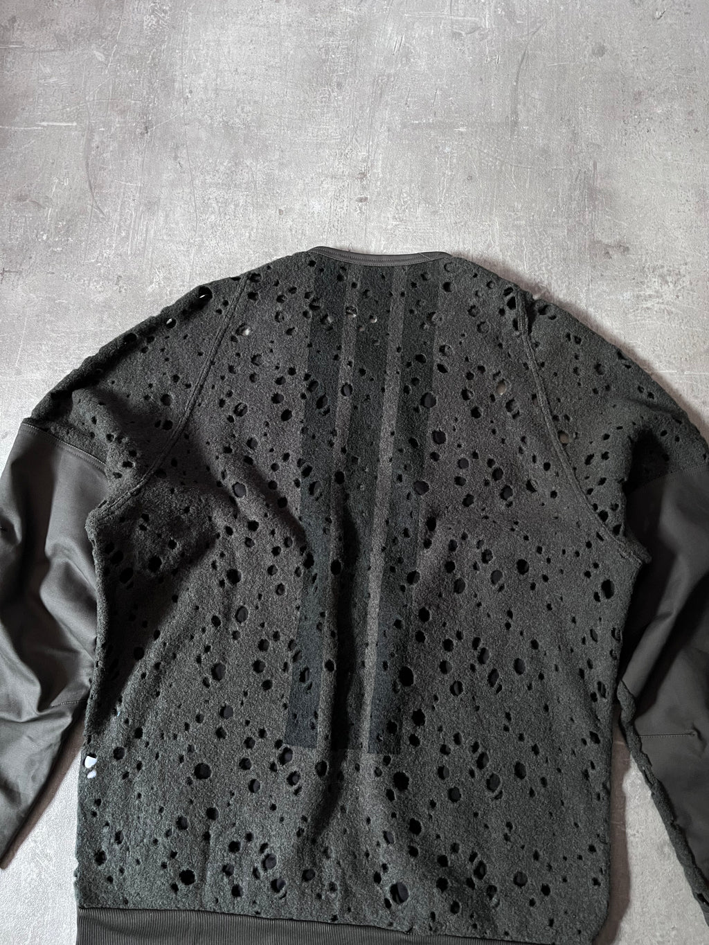 Y-3 Yohji Yamamoto x Adidas Sample Wool Camo Zip Sweatshirt Green Men - M