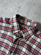 Raf Simons Sample Checkered Flannel Wool Shirt Jacket Red White Men - M