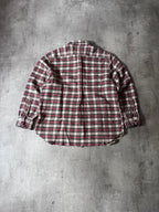 Raf Simons Sample Checkered Flannel Wool Shirt Jacket Red White Men - M