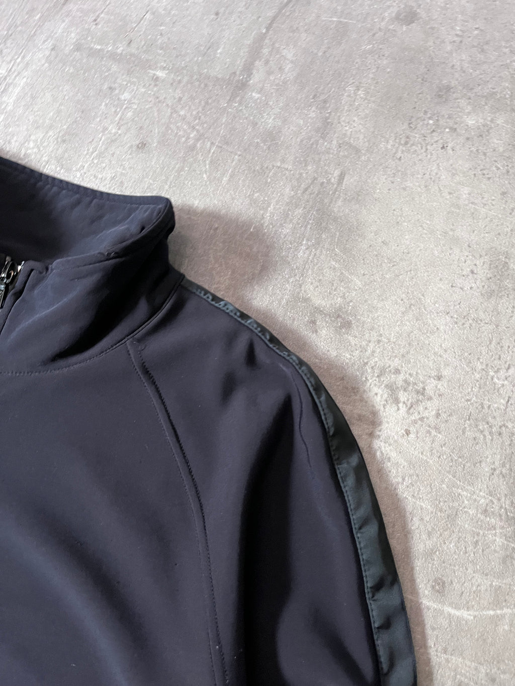 2007 Prada Thin Fleece Lining Lightweight Jacket Navy Men - XL