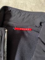 2007 Prada Thin Fleece Lining Lightweight Jacket Navy Men - XL