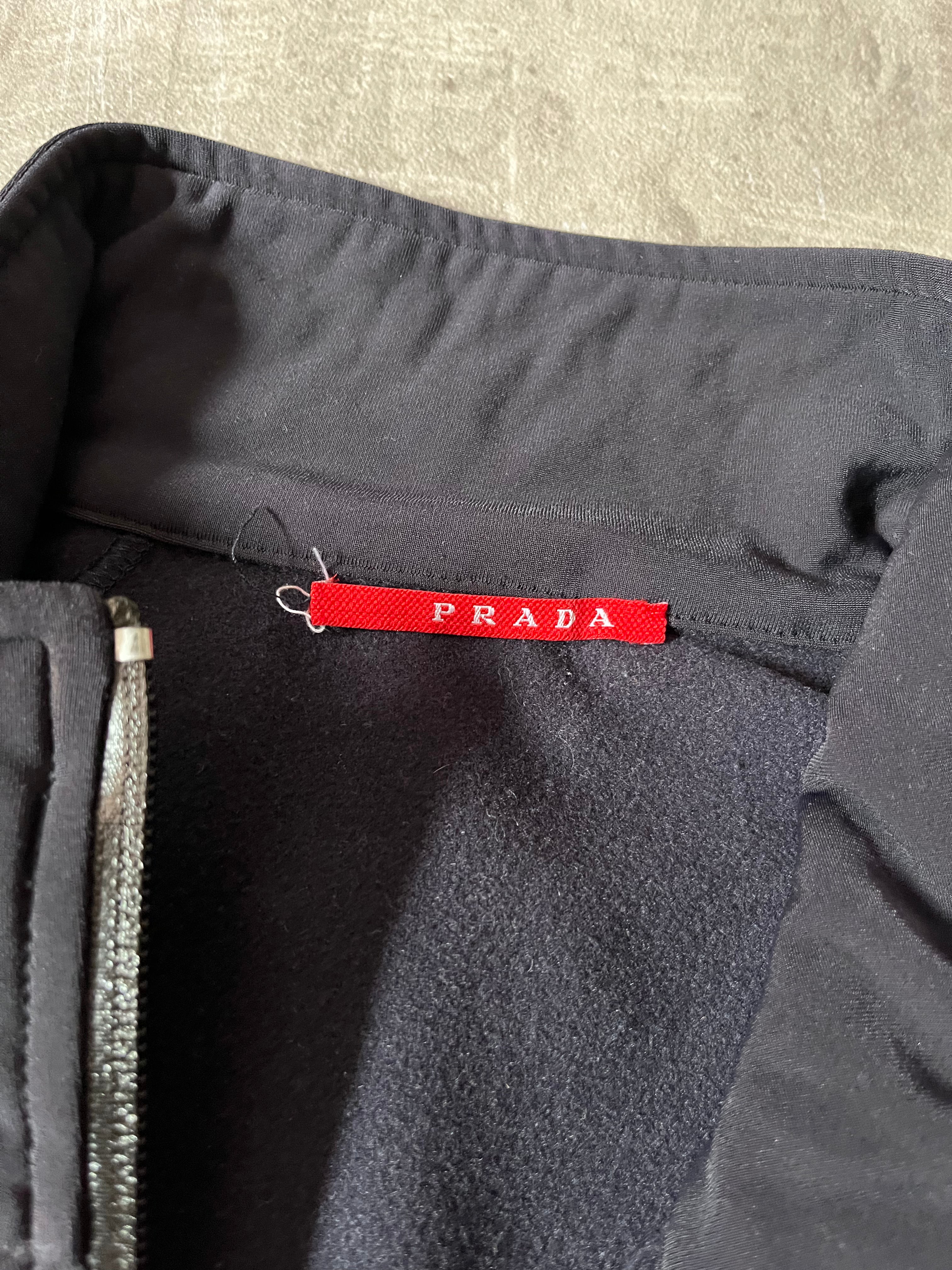 2007 Prada Thin Fleece Lining Lightweight Jacket Navy Men - XL