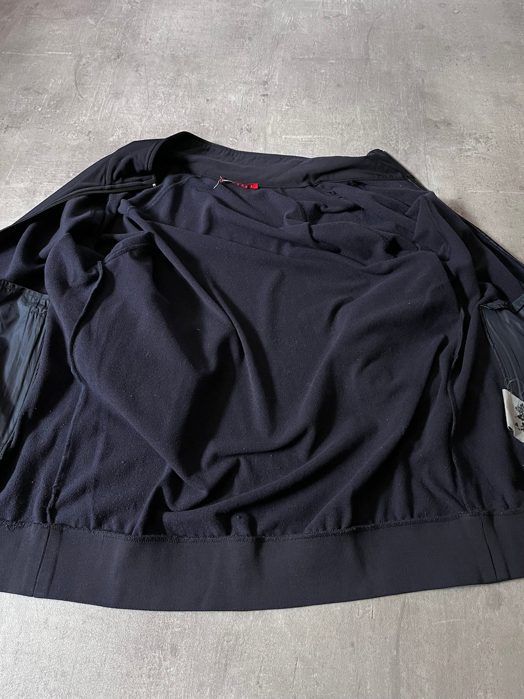 2007 Prada Thin Fleece Lining Lightweight Jacket Navy Men - XL