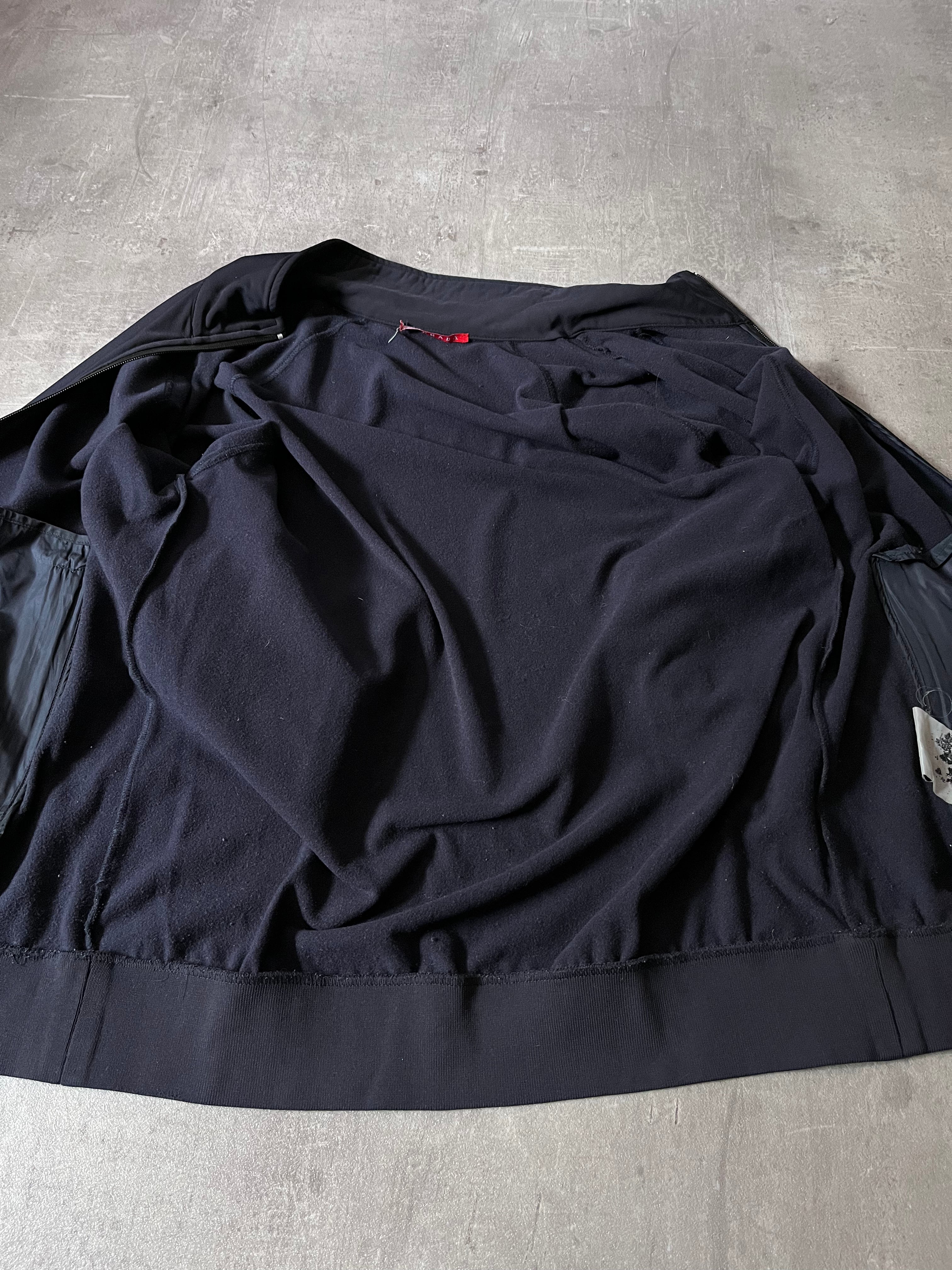 2007 Prada Thin Fleece Lining Lightweight Jacket Navy Men - XL