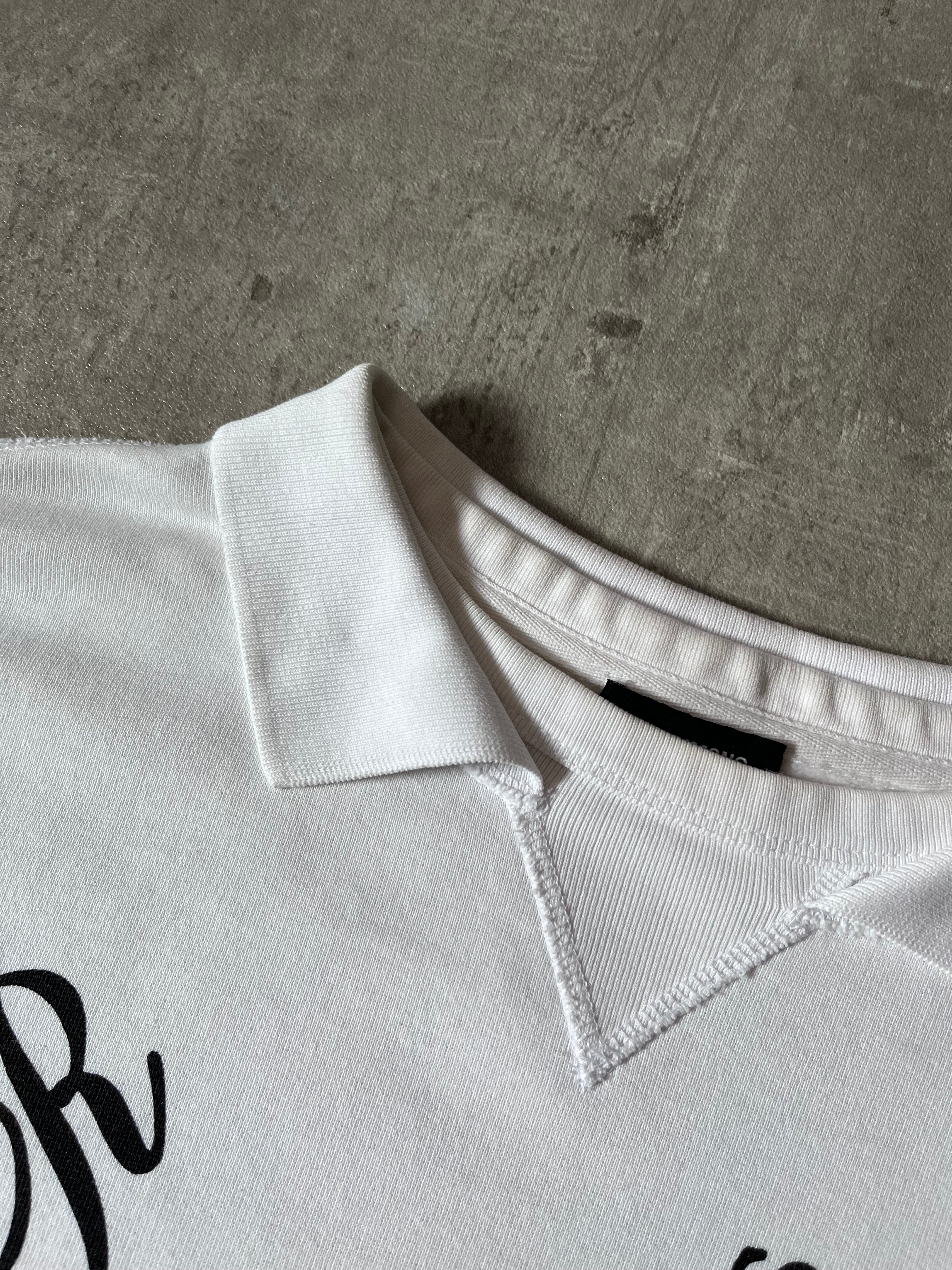 F/W 2019/20 Raf Simons "Heroes Losers" Polo Sweatshirt White Men - M