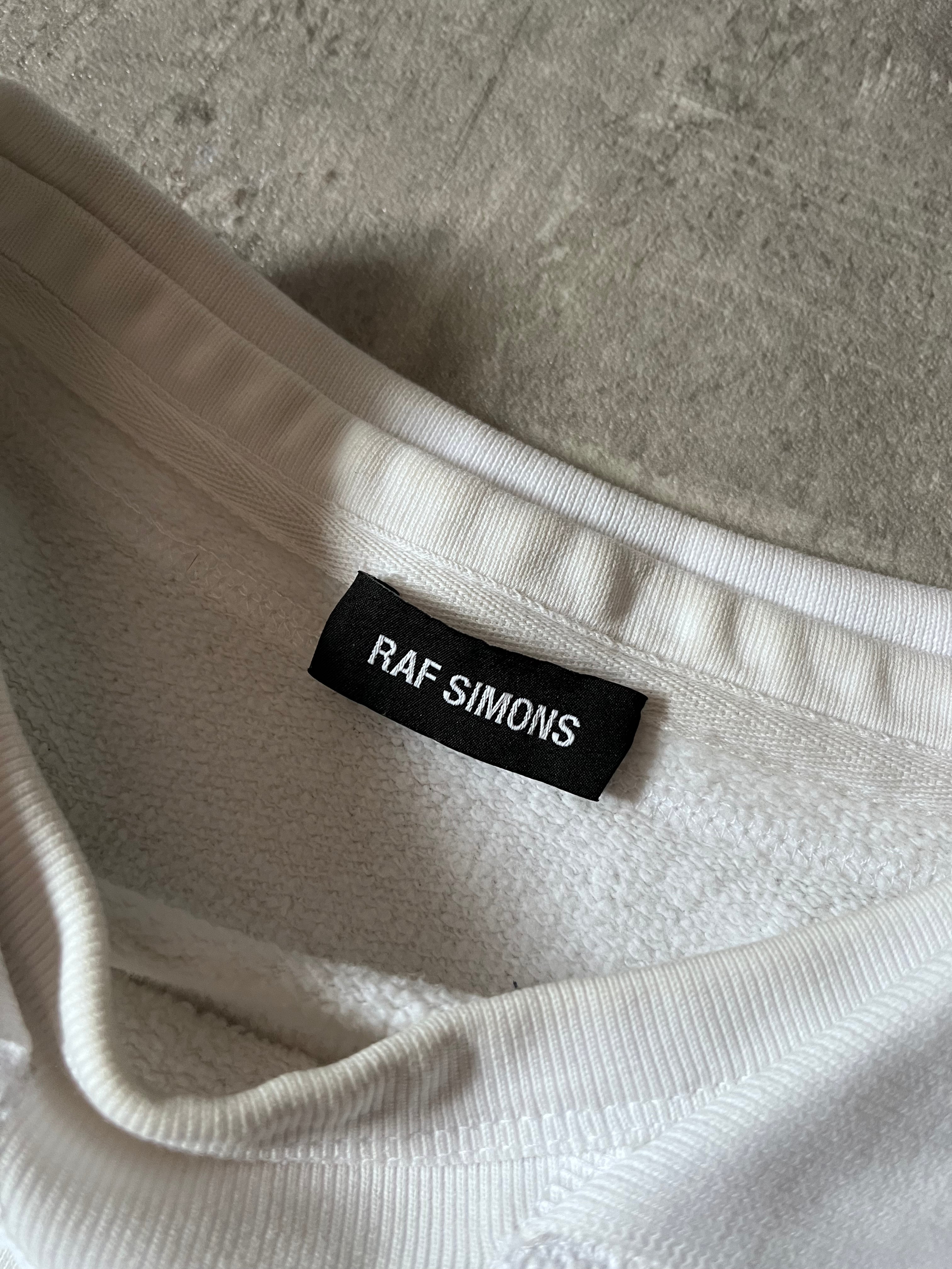 F/W 2019/20 Raf Simons "Heroes Losers" Polo Sweatshirt White Men - M