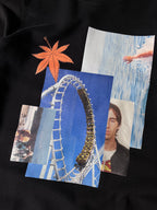 S/S 2015 Raf Simons Rollercoaster Collage Print Sweatshirt Black Men - M