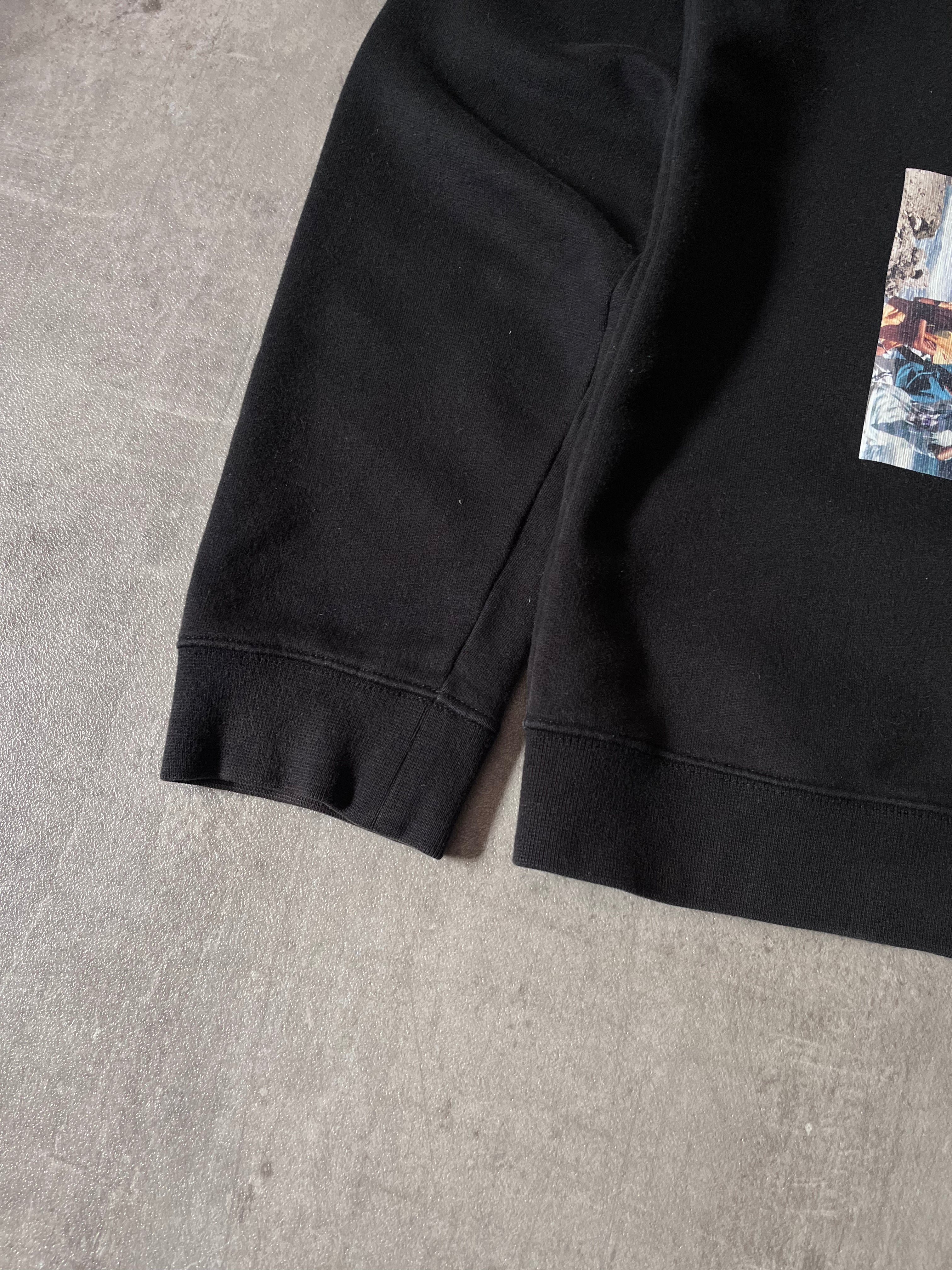 S/S 2015 Raf Simons Rollercoaster Collage Print Sweatshirt Black Men - M