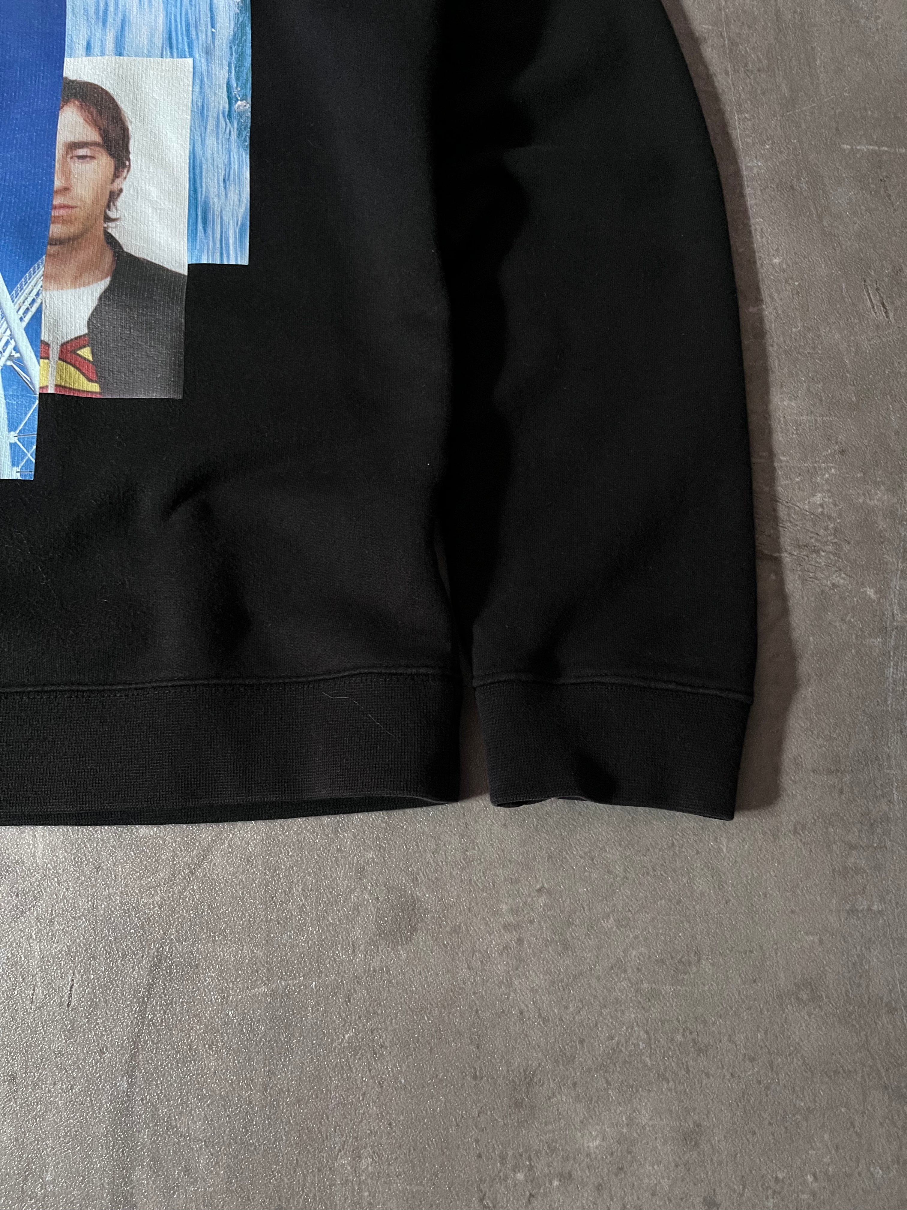 S/S 2015 Raf Simons Rollercoaster Collage Print Sweatshirt Black Men - M