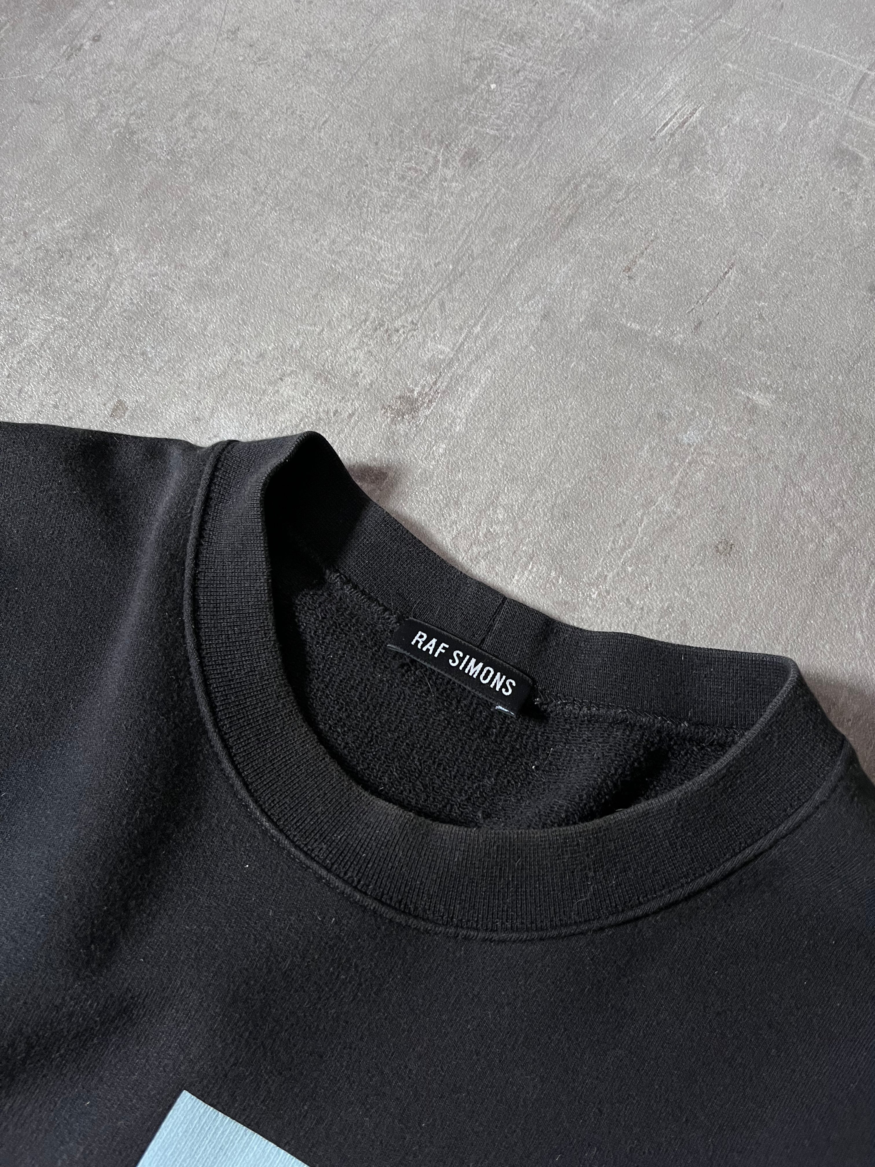 S/S 2015 Raf Simons Rollercoaster Collage Print Sweatshirt Black Men - M