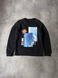 S/S 2015 Raf Simons Rollercoaster Collage Print Sweatshirt Black Men - L
