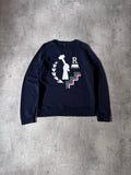 Raf Simons "One 9 Nine 5" Print Sweatshirt Navy Men - M
