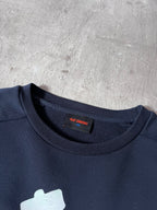 Raf Simons "One 9 Nine 5" Print Sweatshirt Navy Men - M