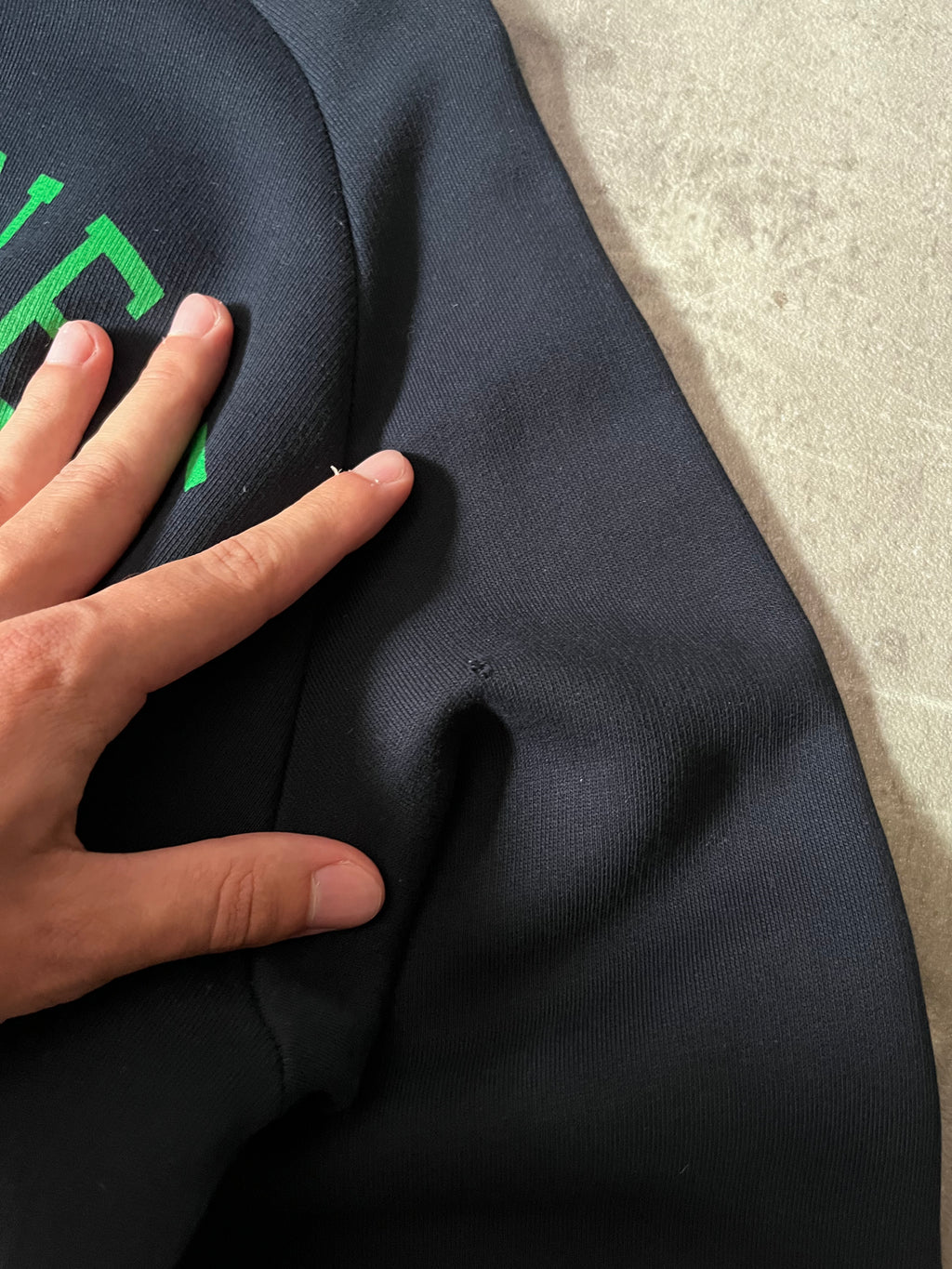 Raf Simons "One 9 Nine 5" Print Sweatshirt Navy Men - M