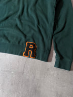 F/W 2016 Raf Simons R Patched Logo Sweatshirt Green Men - XL