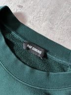 F/W 2016 Raf Simons R Patched Logo Sweatshirt Green Men - XL