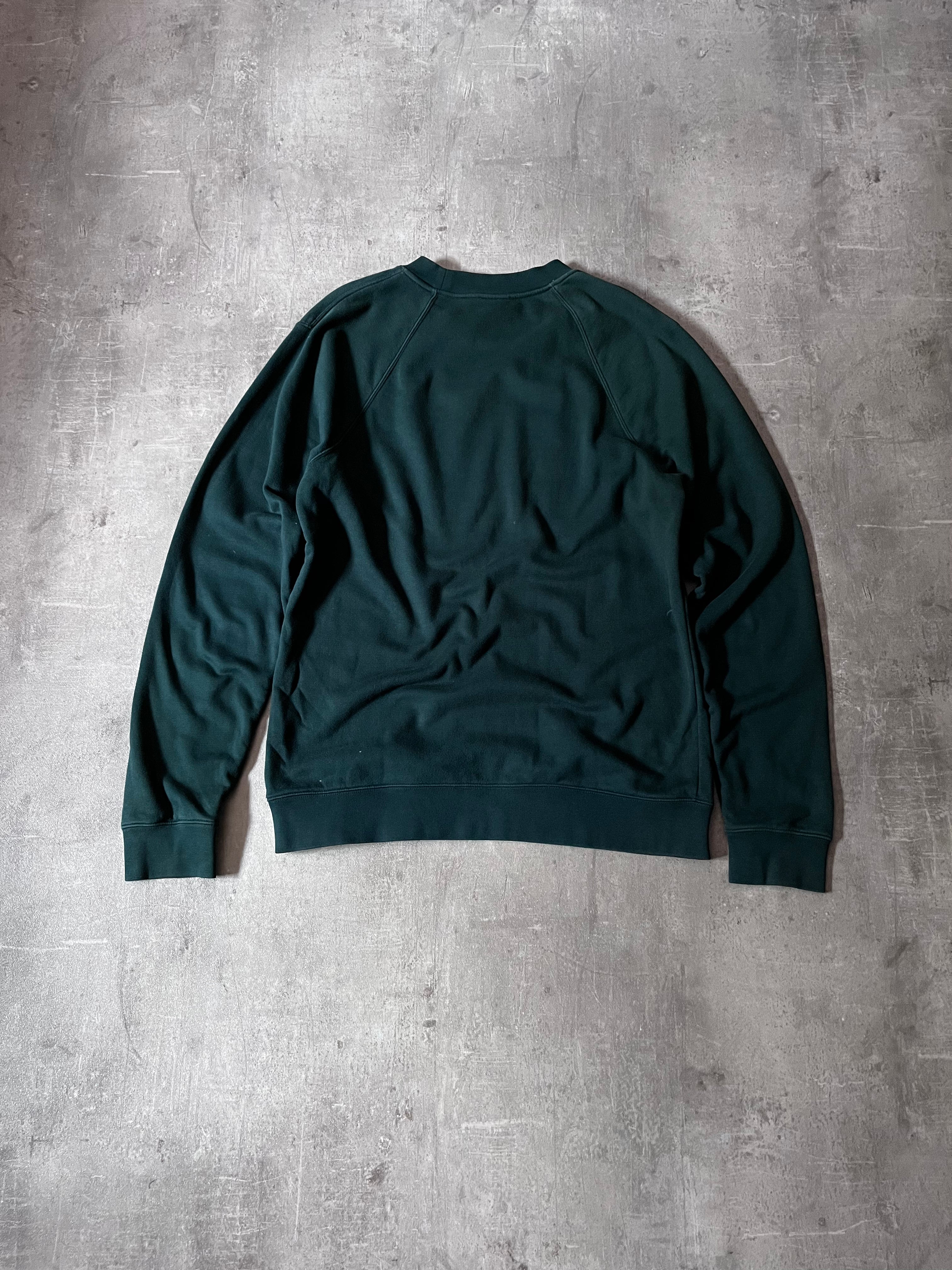 F/W 2016 Raf Simons R Patched Logo Sweatshirt Green Men - XL