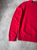 Raf Simons "To The Archives" Print Side Zip Sweatshirt Red Men - S