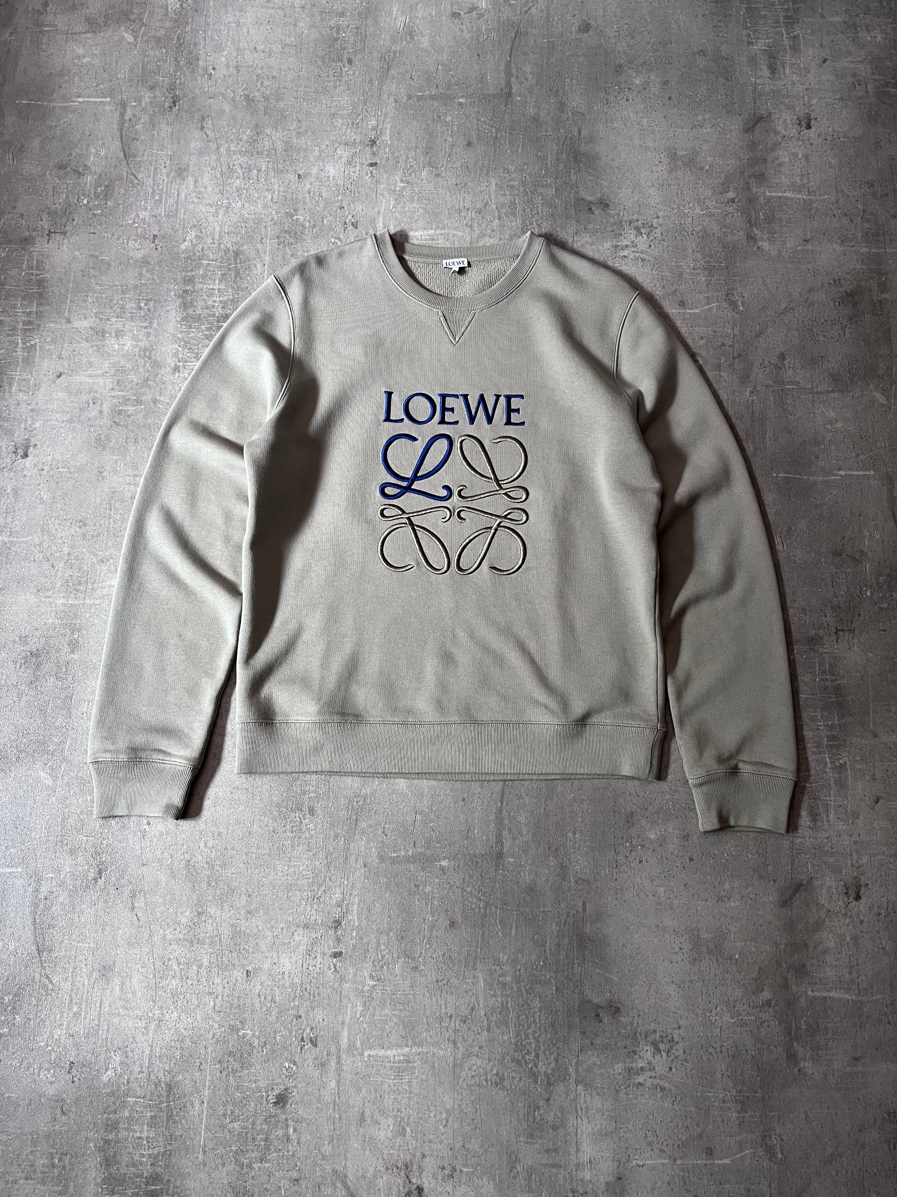 Loewe by JW Anderson Embroidered Logo Sweatshirt Green Men - L