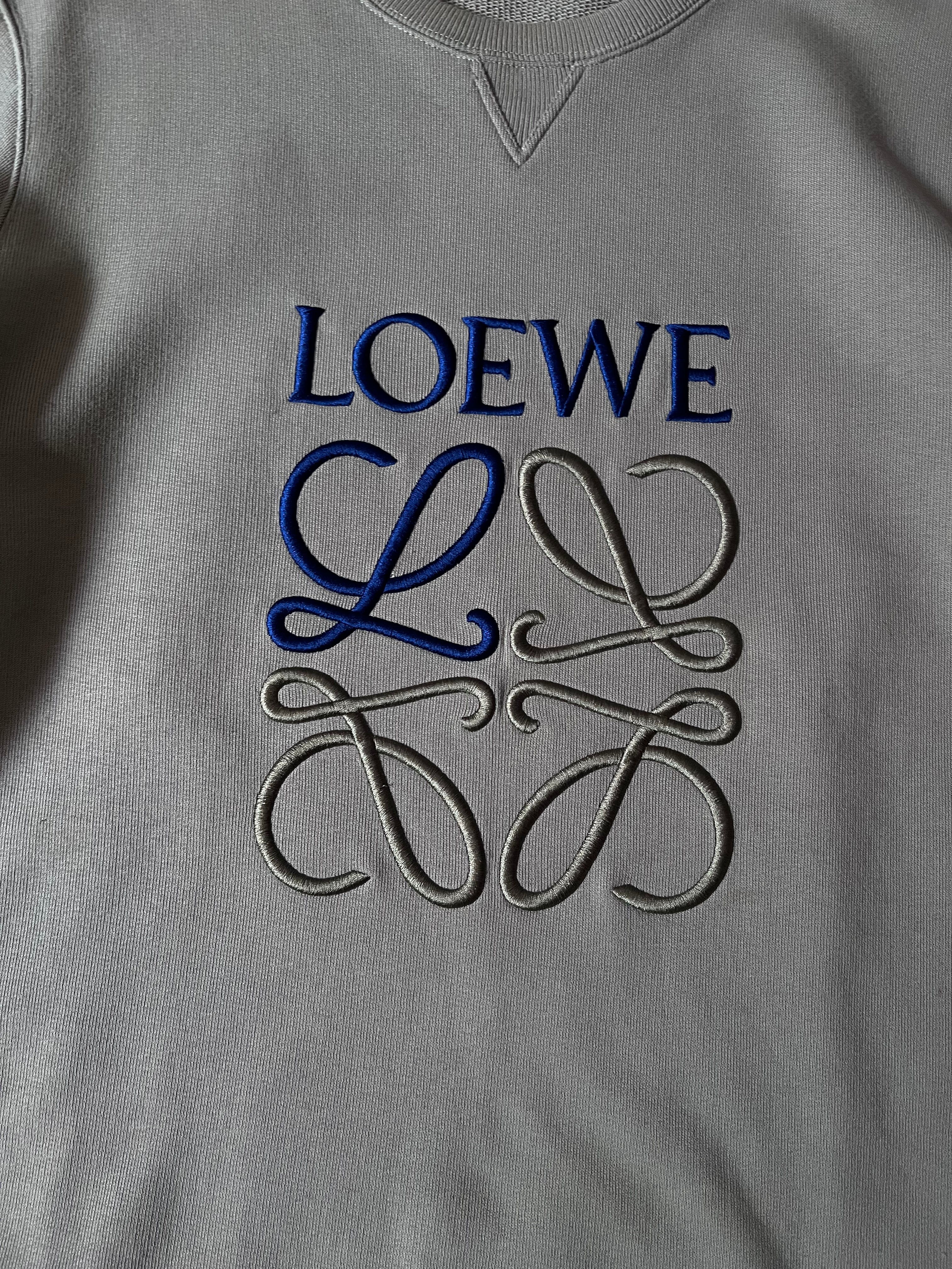 Loewe by JW Anderson Embroidered Logo Sweatshirt Green Men - L