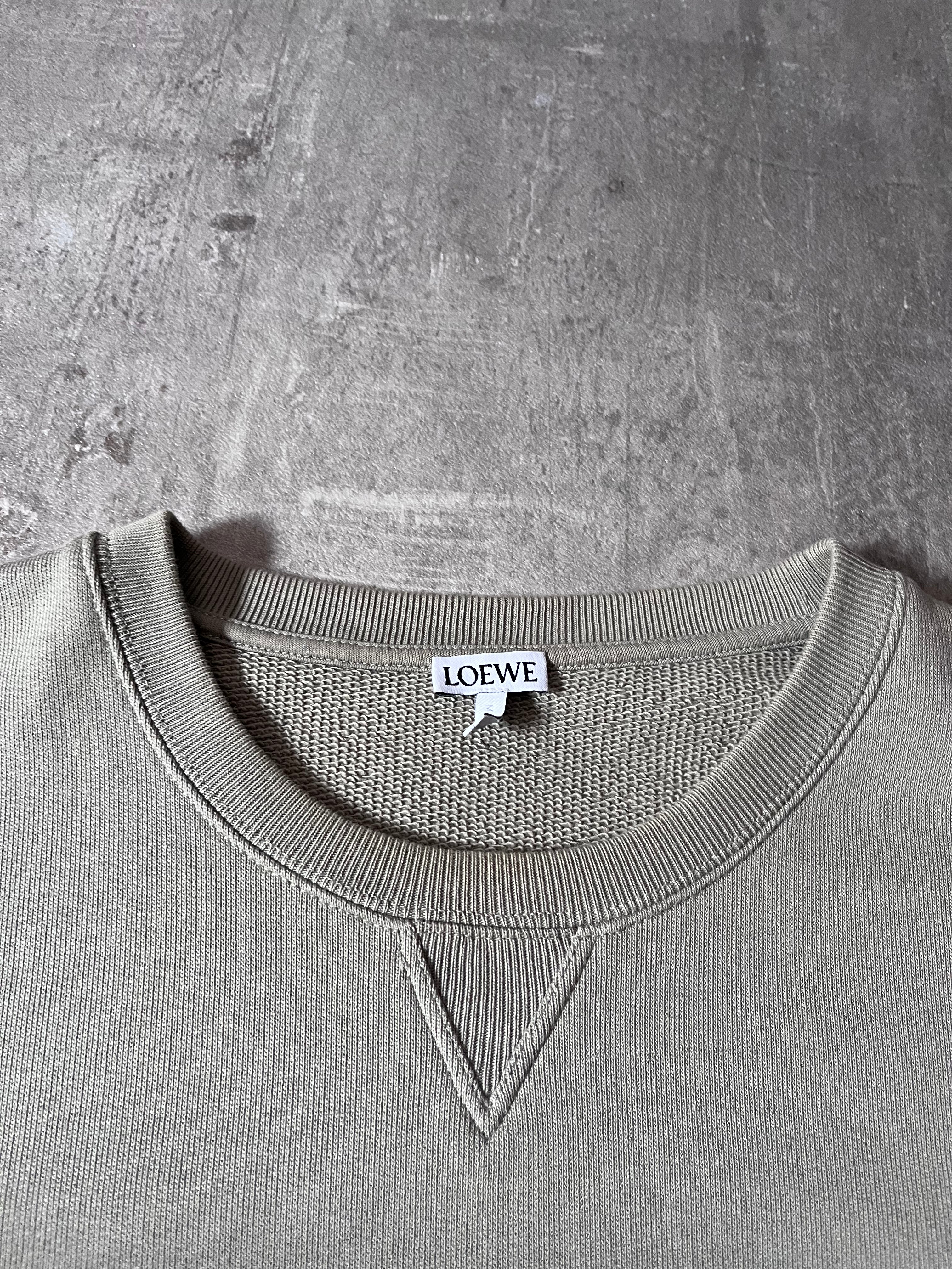 Loewe by JW Anderson Embroidered Logo Sweatshirt Green Men - L