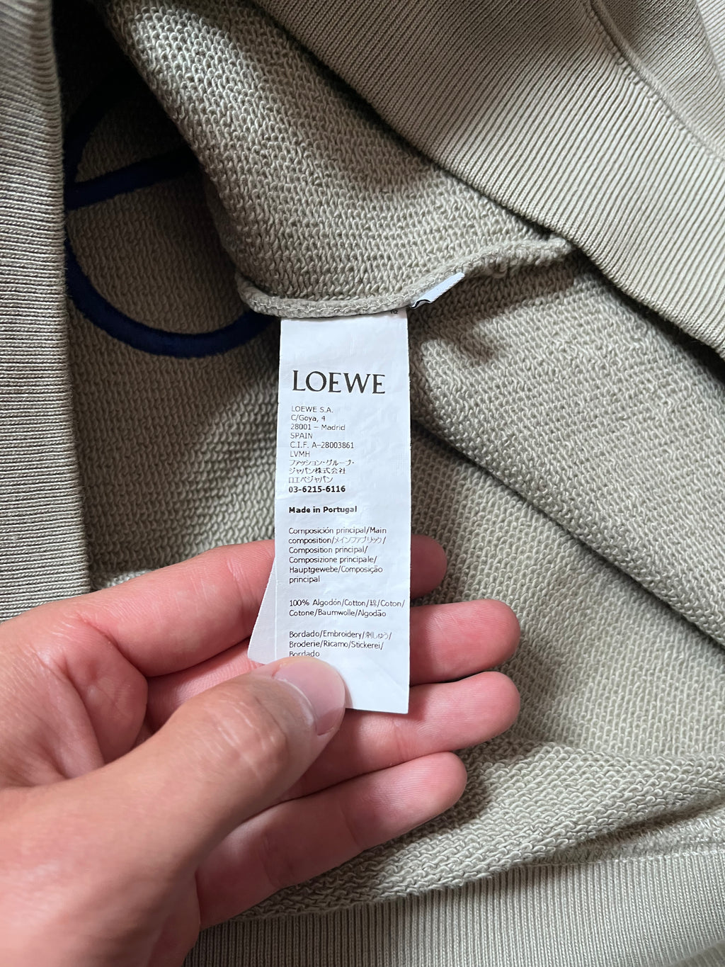 Loewe by JW Anderson Embroidered Logo Sweatshirt Green Men - L